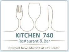 Kitchen 740 / Newport News Marriott logo